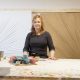 Artist Carrie Gillen in her St. Louis studio